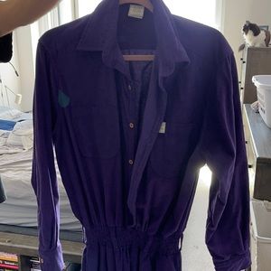 Lucy and Yak beautiful purple corduroy jumpsuit